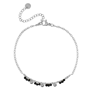 Armbanden van Stainless steel Roestvrij staal (RVS) Silver-black