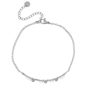 Armbanden van Stainless steel Roestvrij staal (RVS) Silver-white