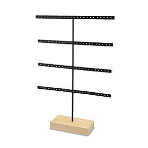 Sieraden display voor oorbellen Natural-black
