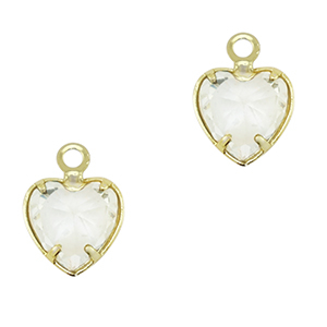 Hanger van Crystal Glass heart Crystal-gold