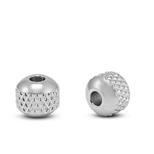 Kralen van Stainless steel Roestvrij staal (RVS) 6mm Silver