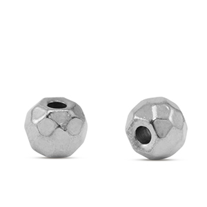 Kralen van Stainless steel Roestvrij staal (RVS) 6mm Silver