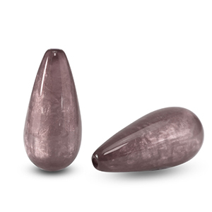 Polaris Elements Perlen tropfenform Polmo Lavender frost