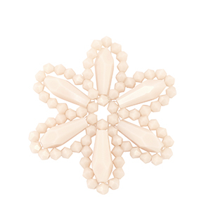 Hangers van facet flower Nude pink