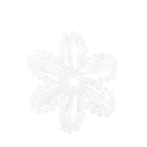 Hangers van facet flower Transparent