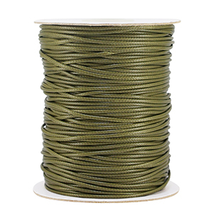 Macram&eacute; gevlochten draad 1.5mm Moss green