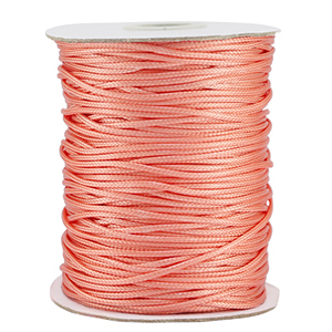 Macram&eacute; gevlochten draad 1.5mm Coral orange