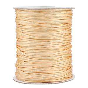Macram&eacute; gevlochten draad 1.5mm Vanilla yellow