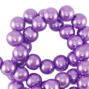 Glasparels rond 8mm Purple