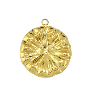 Roestvrij stalen (RVS) Stainless steel bedel flower Gold