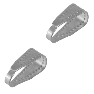 Benodigdheden van Stainless steel Roestvrij staal (RVS) buighanger ovaal voor bedel Silver