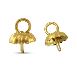 Benodigdheden van Stainless steel Roestvrij staal (RVS) eindkapjes voor kralen Gold