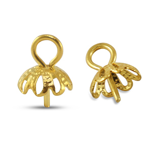 Benodigdheden van Stainless steel Roestvrij staal (RVS) eindkapjes voor kralen Gold