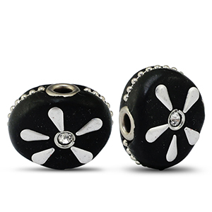 Kralen bohemian Black-Silver