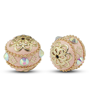 Kralen bohemian Ros&eacute; goud