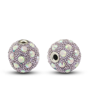 Kralen bohemian Lilac-strass