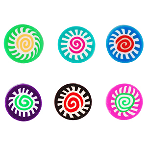 Polymeer kraal twist Multicolor