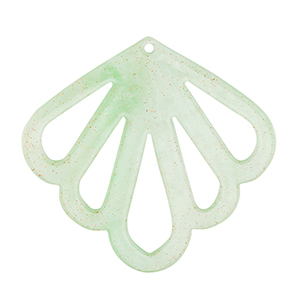 Hangers van resin shell Mint green