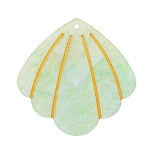 Hangers van resin shell Mint green
