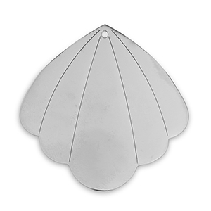 Bedels van Stainless steel Roestvrij staal (RVS) shell Silver