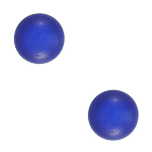 4 mm soft Polaris Elements cabochons "Birthstones" September SS16 shiny Cobalt blue