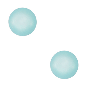 4 mm soft Polaris Elements cabochons "Birthstones" March SS16 shiny Turquoise