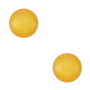 4 mm soft Polaris Elements cabochons "Birthstones" November SS16 shiny Ochre yellow