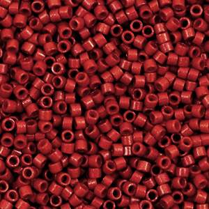 Miyuki kralen 11/0 delica's Duracoat opaque dyed garnet red DB-2354