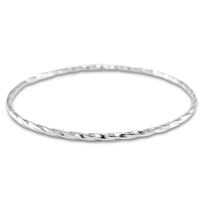 Armbanden van Stainless Steel Roestvrij staal (RVS) twisted Silver