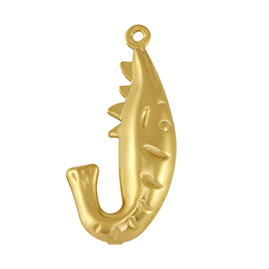 Bedels van Stainless steel Roestvrij staal (RVS) shrimp Gold