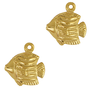 Bedels van Stainless steel Roestvrij staal (RVS) fish Gold