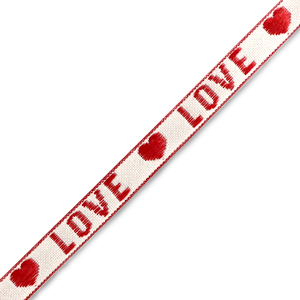Tekstlint "love" White-red