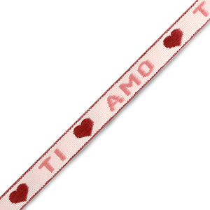 Tekstlint "ti amo" Pink-warm red