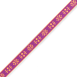 Tekstlint flowers Neon purple-orange