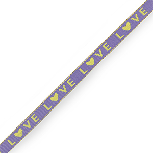 Tekstlint "love" Lavender purple
