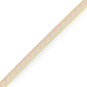 Tekstlint waves Pastel green-Pastel pink