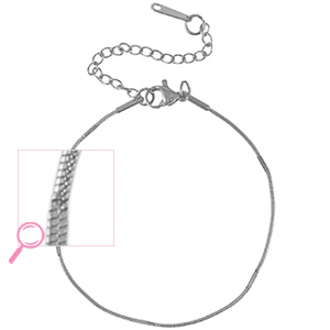 Armbanden van Stainless steel Roestvrij staal (RVS) Silver