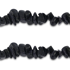 Chipstone kraal Glitter midnight blue