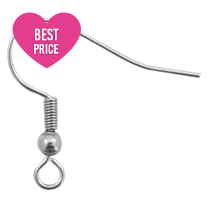 Benodigdheden van Stainless steel Roestvrij staal (RVS) oorbellen / oorhanger Antiek zilver