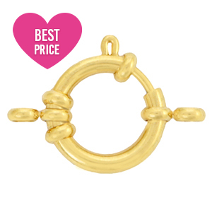 Benodigdheden van Stainless steel Roestvrij staal (RVS) boeislot 10mm met oogjes Goud