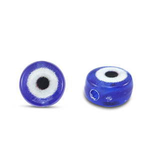 Acryl letterkralen Evil Eye Cobalt blue