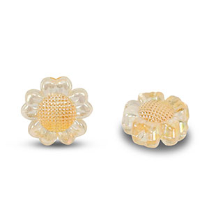 Acryl kralen flower Transparent orange