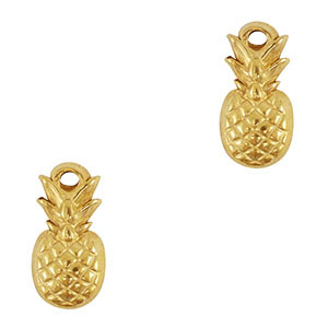 Bedels van Stainless steel Roestvrij staal (RVS) pineapple Gold