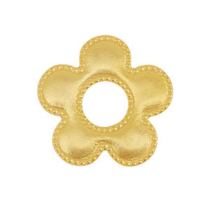 Bedels/tussenstuk van Stainless steel Roestvrij staal (RVS) flower Gold