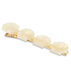 Haaraccessoires haarclip shell White