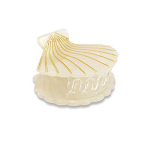 Haaraccessoires haarklem shell White-gold