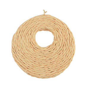Hangers van raffia 53mm Light peach