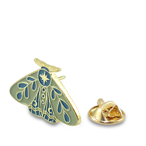Pins moth Green-blue-gold
