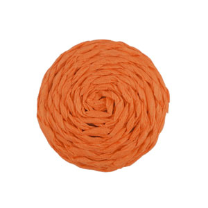 Hangers van raffia 25mm Orange