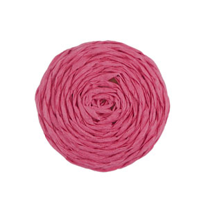 Hangers van raffia 25mm Fuchsia